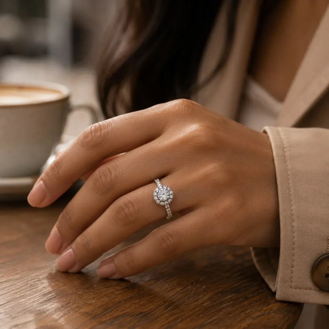 Celeste Halo Ring