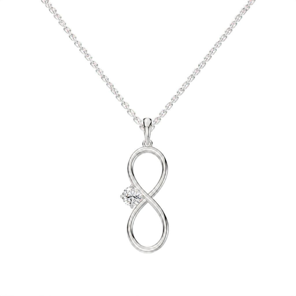 Infinity Solitaire Pendant