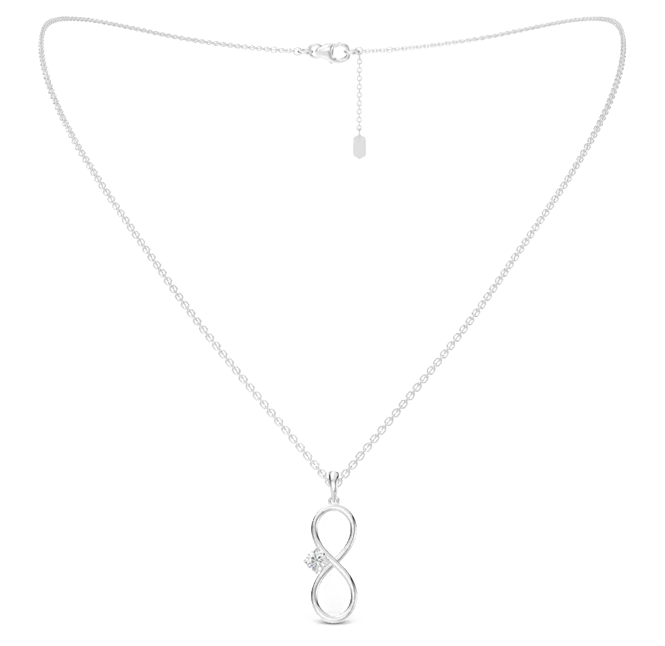 Infinity Solitaire Pendant